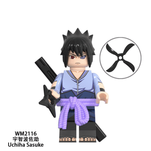 Anime Naruto Shippuden Sasuke Uchiha Minifigures WM2116
