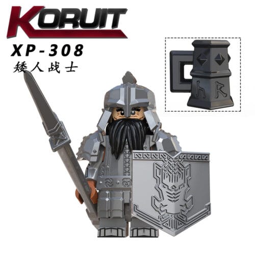 Lord of the Rings Dwarven Warrior Minifigures XP308