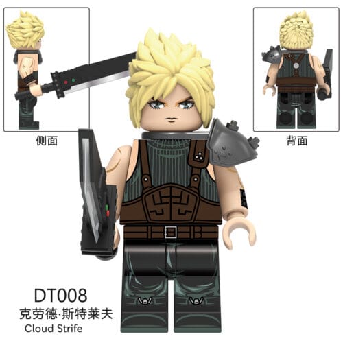 Game Final Fantasy Cloud Strife Minifigures DT008