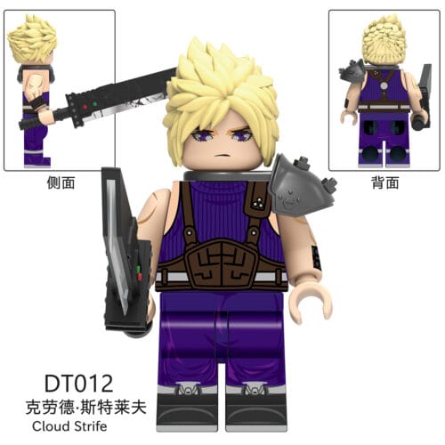 Game Final Fantasy Cloud Strife Minifigures DT012