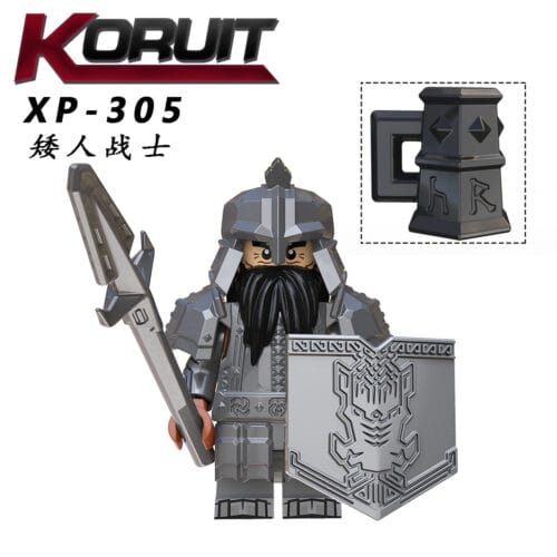Lord of the Rings Dwarven Warrior Minifigures XP305