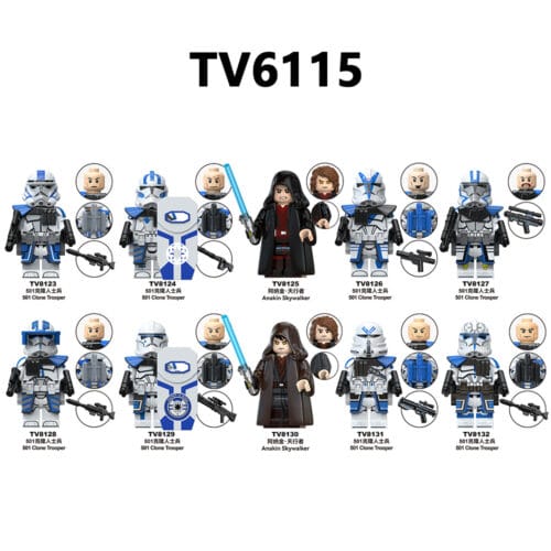 Star Wars 501 Clone Trooper Minifigures TV6115